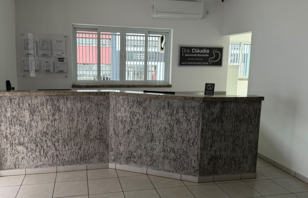 Recepção — consultório em Bragança Paulista